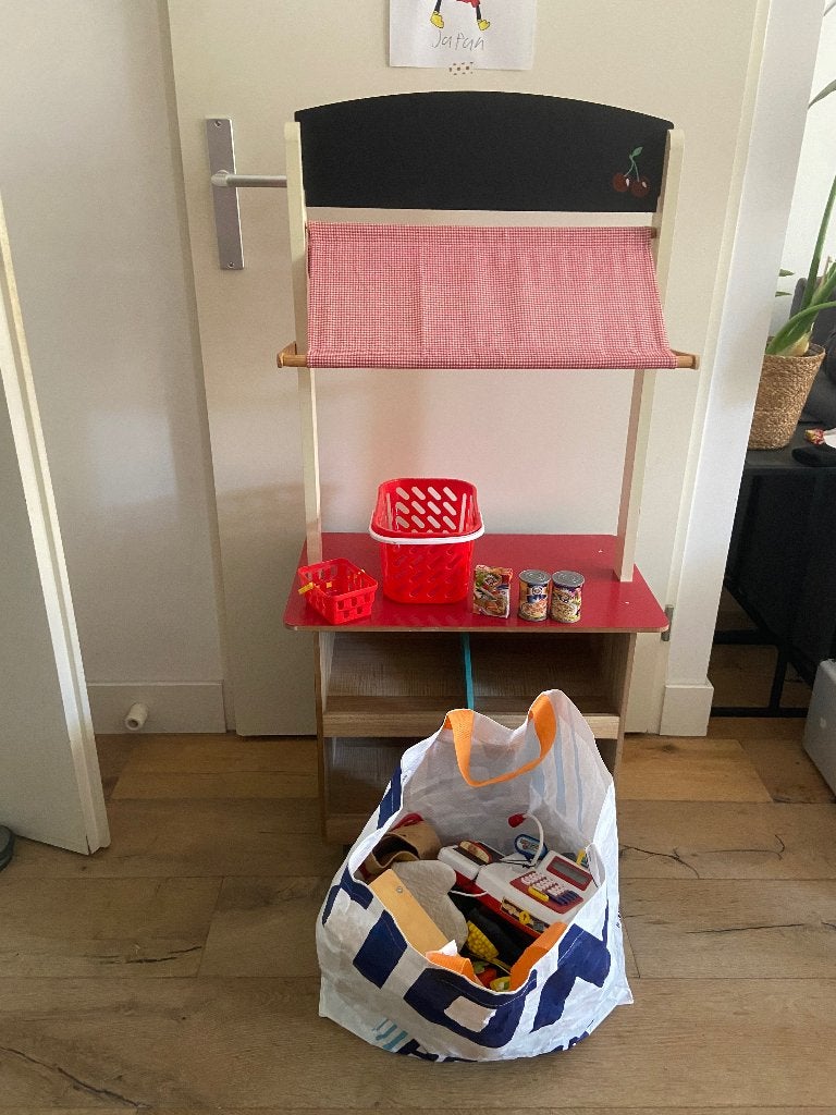 Speel winkeltje met toebehoren, Kinderen en Baby's, Ophalen, Gebruikt, Hout