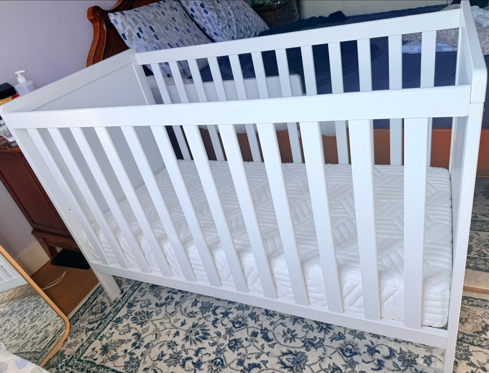 Babyledikant 60x120, met matras en 2 hoeslakens, Ophalen, Gebruikt, Ledikant
