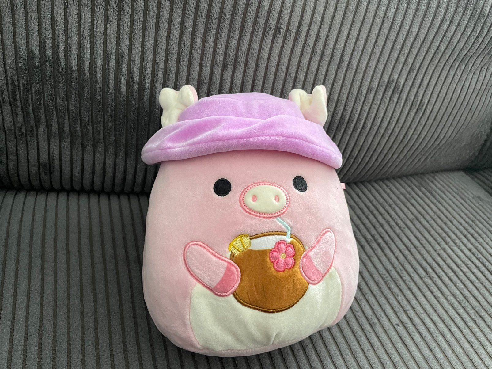 Pluche knuffel van squishmallows Peter pig het roze varken, Ophalen of Verzenden, Zo goed als nieuw, Overige typen