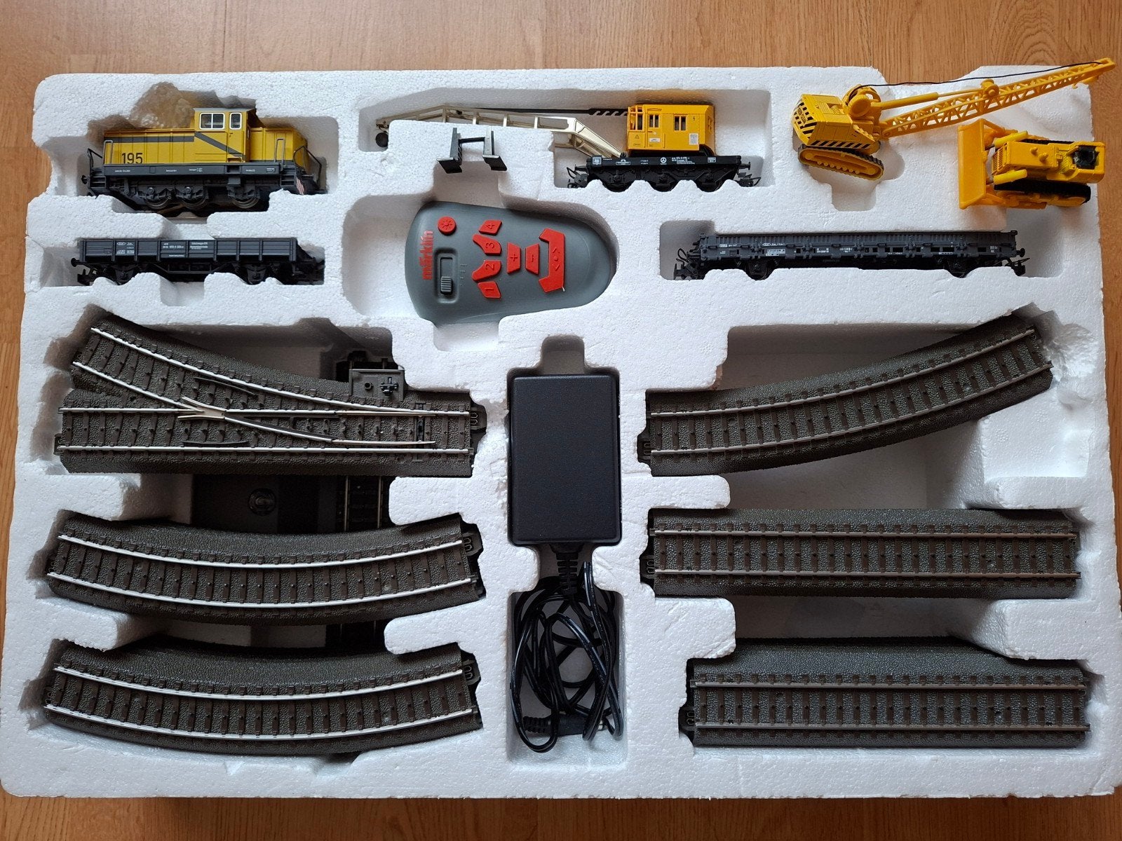 Märklin 29182 H0 startset bouwplaats locomotief trein rails, Wisselstroom, Treinset, Ophalen of Verzenden, Zo goed als nieuw