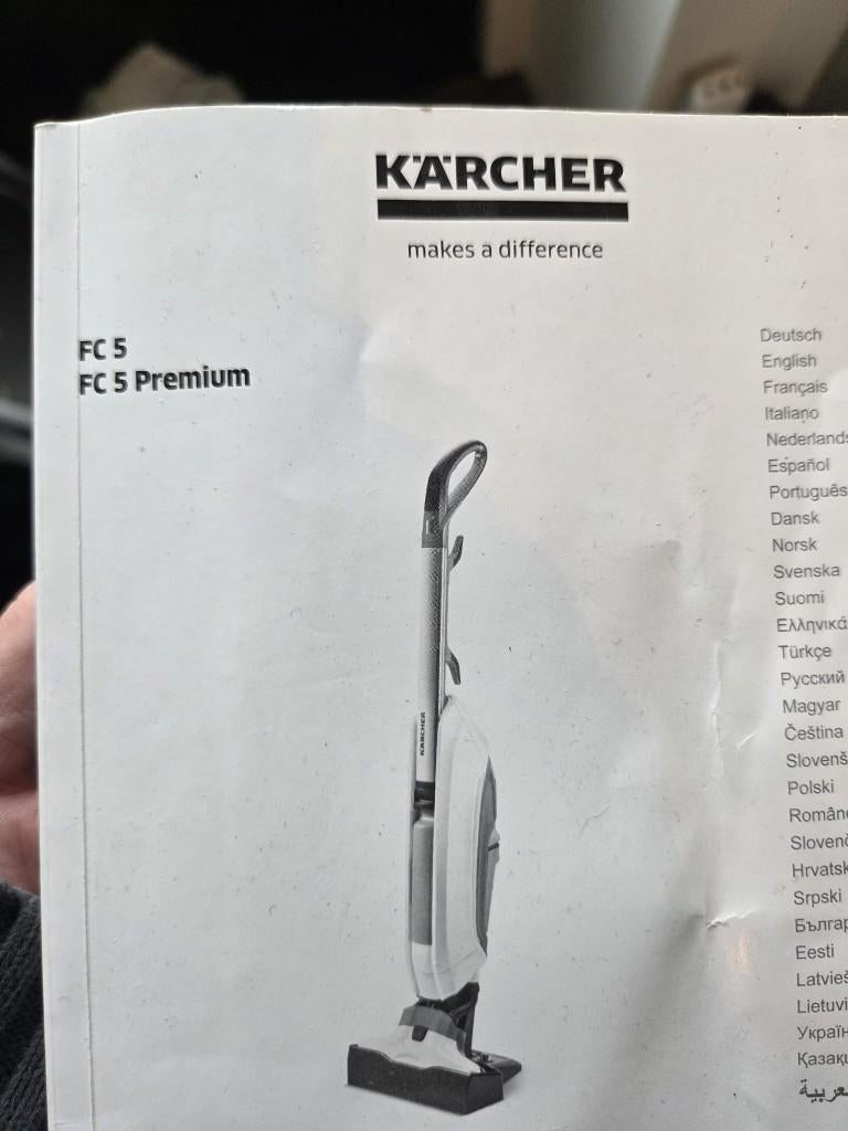 Kärcher FC5 Floor Cleaner, Ophalen, Dweilemmer, -bak, of -wagen
