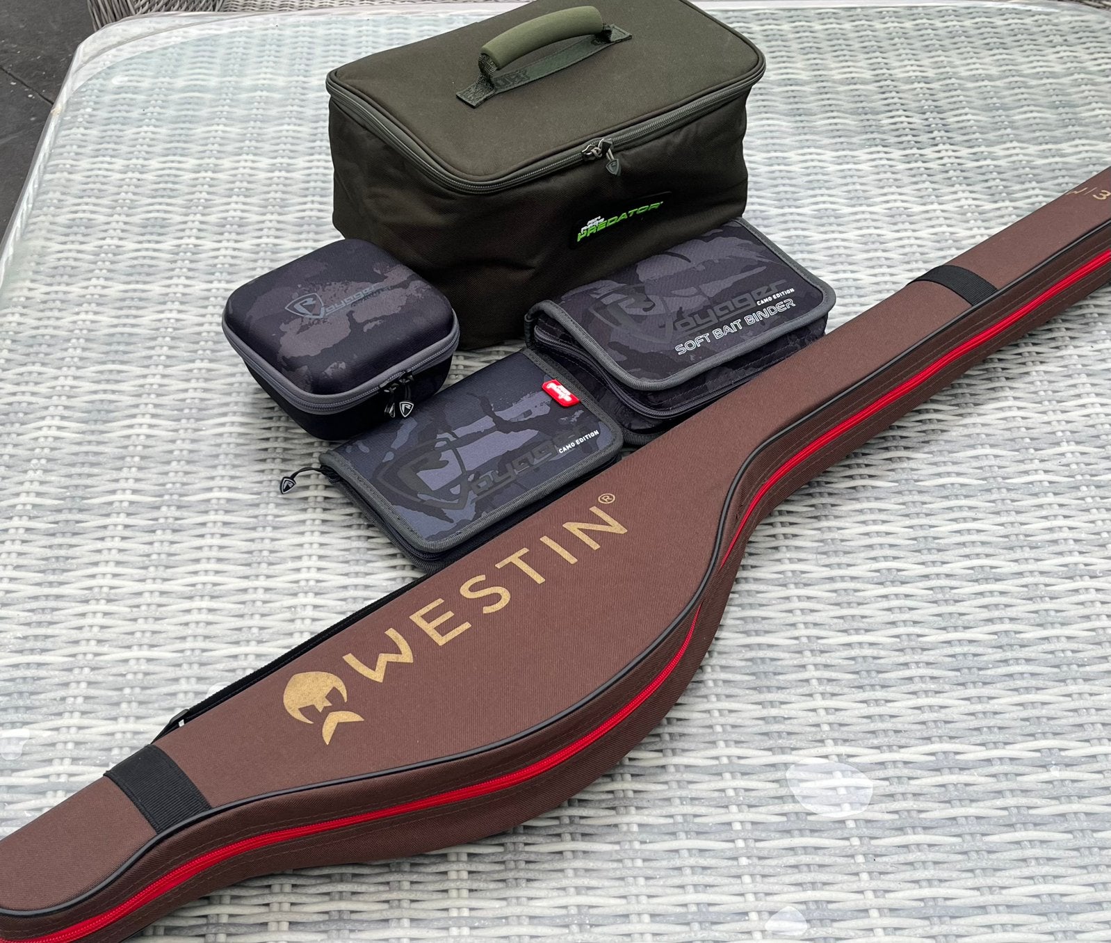 Aangeboden; Westin foudraal met fox bags., Ophalen, Nieuw