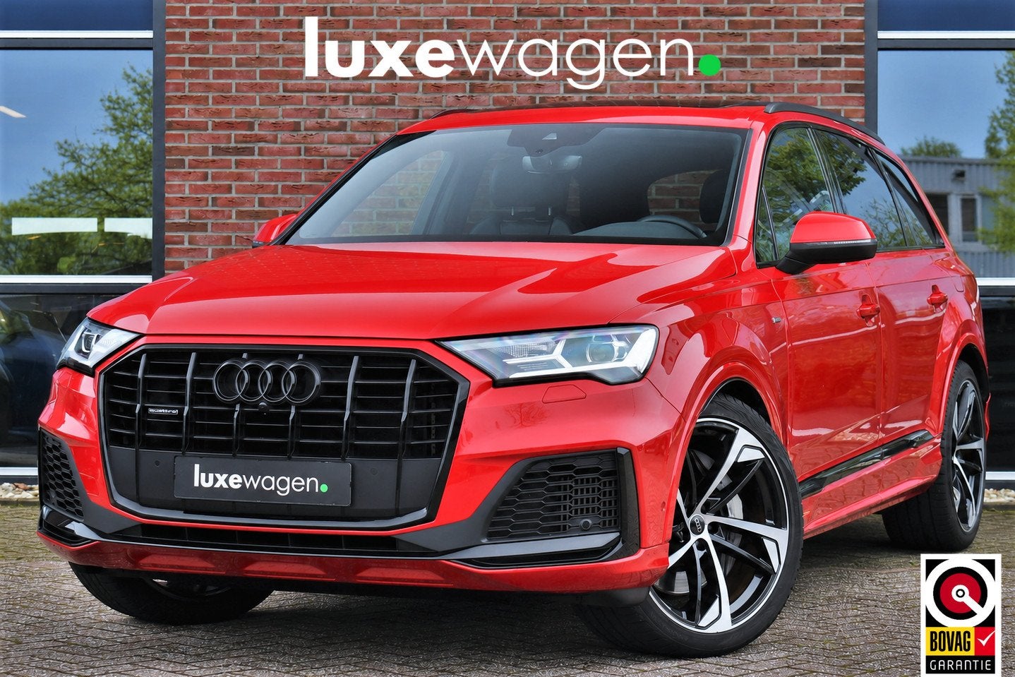 Audi Q7 55 TFSI e quattro S-Line Rijklaar! Pano 22inch Conto, Automaat, Gebruikt, Zwart, 2995 cc