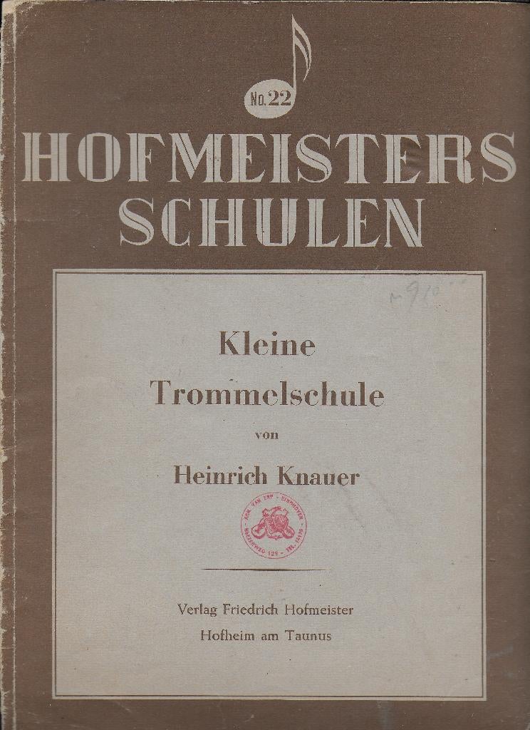 o2001 bladmuziek kleine trommelschule ( trommel ) -, Muziek en Instrumenten, Ophalen of Verzenden, Gebruikt, Artiest of Componist