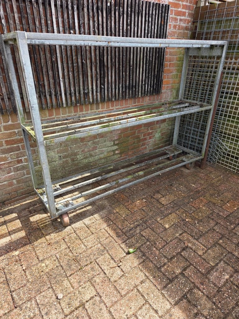 gegalvaniseerde verrijdbare stelling, verzinkt rek op wielen, Ophalen, Gebruikt