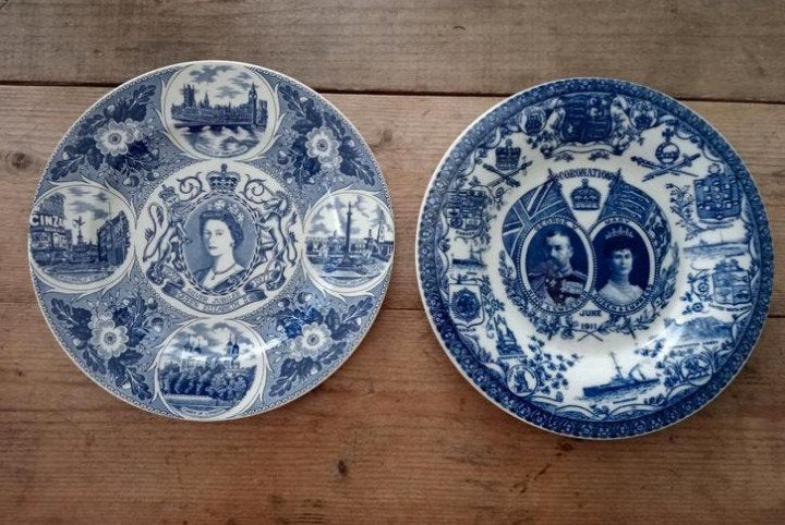 Antieke borden Jubilee Royals England, Ophalen of Verzenden