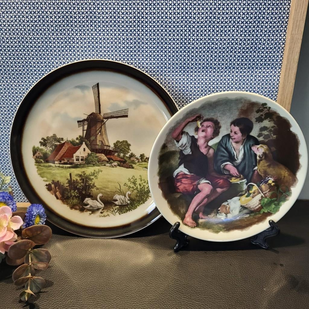 2 Royal Schwabap decoratie borden, Antiek en Kunst, Antiek | Wandborden en Tegels, Ophalen of Verzenden