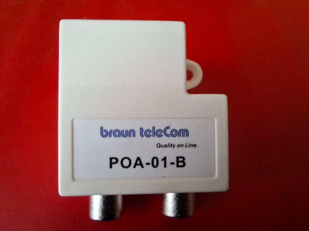 Coax splitter - Braun Telecom, Ophalen of Verzenden, Nieuw, Minder dan 2 meter, Coaxiale kabel