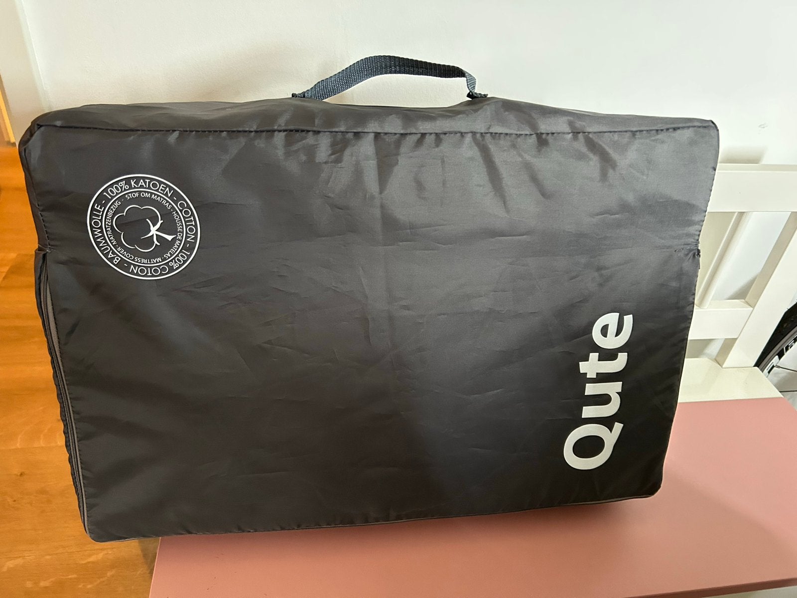 Qute matrasje voor campingbedje, Ophalen, Gebruikt, Minder dan 140 cm, Minder dan 70 cm