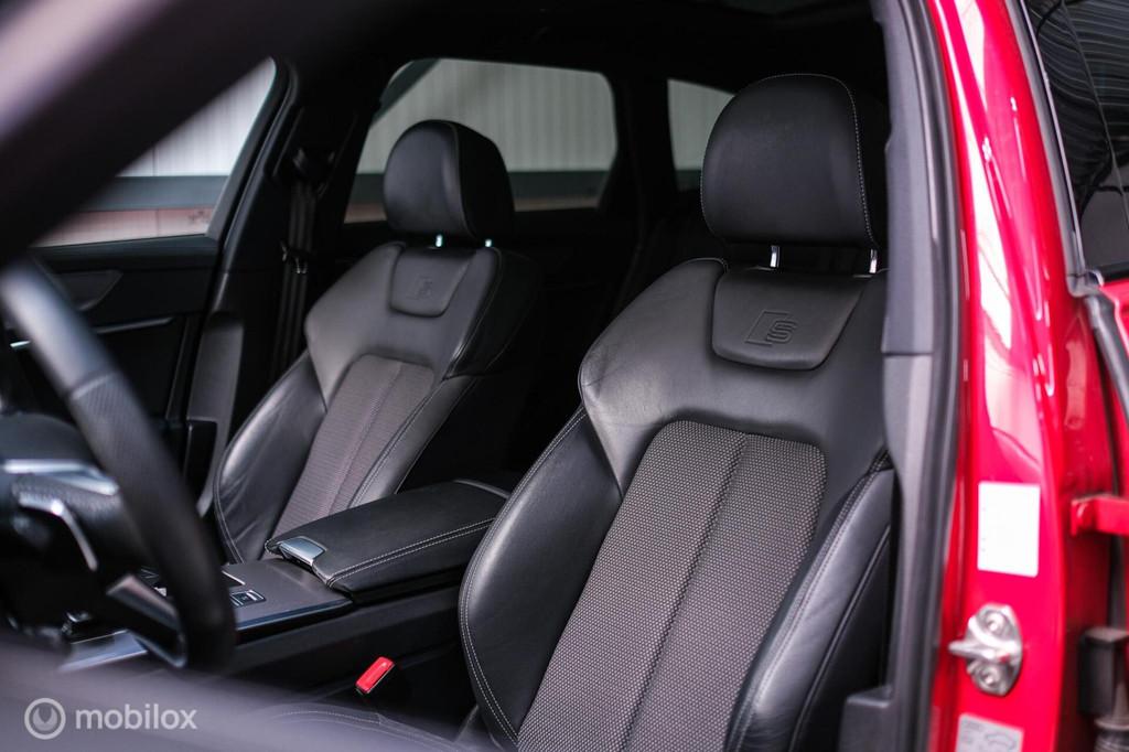 Audi A6 Avant 45 TFSI S edition 265 pk | Tango Rood | S6 loo, Auto's, Gebruikt, 4 cilinders, Leder en Stof, 102 €/maand