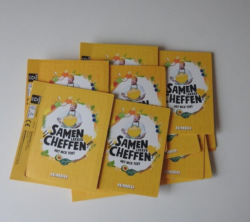 Plaatjes bakboekje Jumbo., Verzamelen, Jumbo, Verzenden