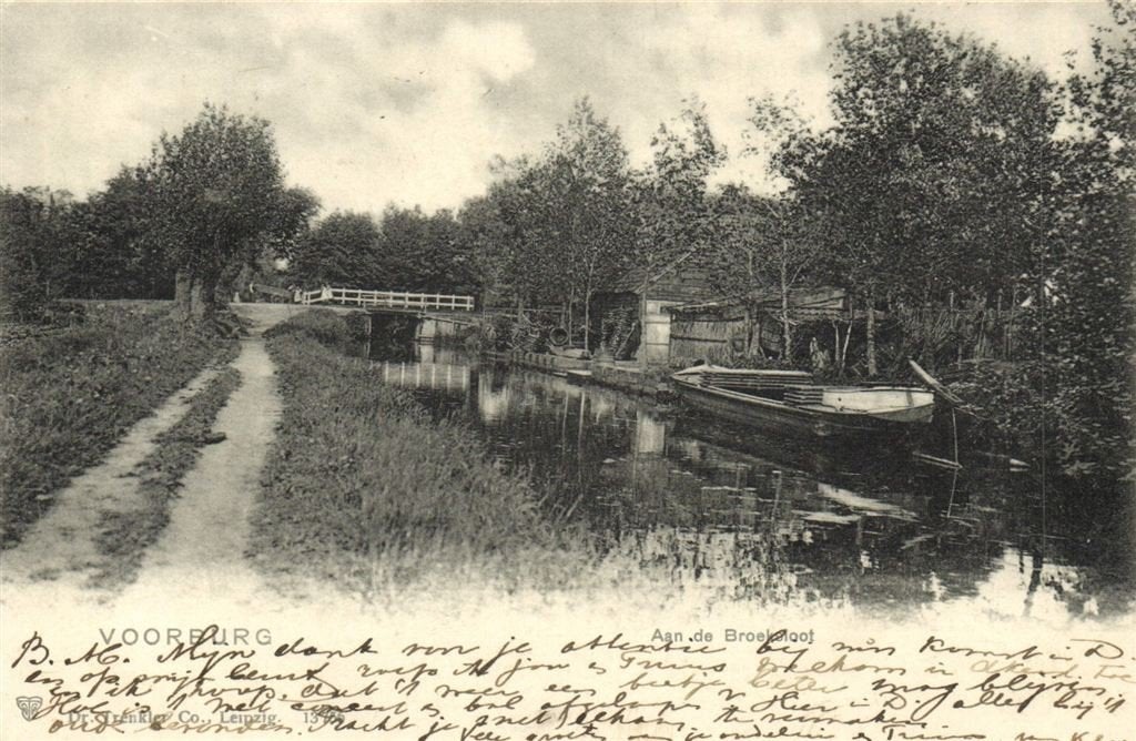 Voorburg - Aan de Broeksloot - 1902 gelopen, Verzenden, Voor 1920, Ongelopen, Zuid-Holland