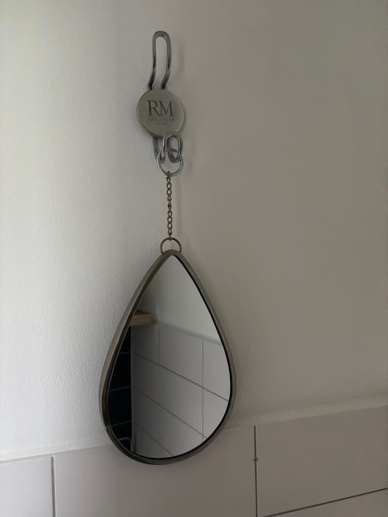 Rivièra maison hangspiegel, Minder dan 50 cm, Rond, Ophalen of Verzenden, Zo goed als nieuw