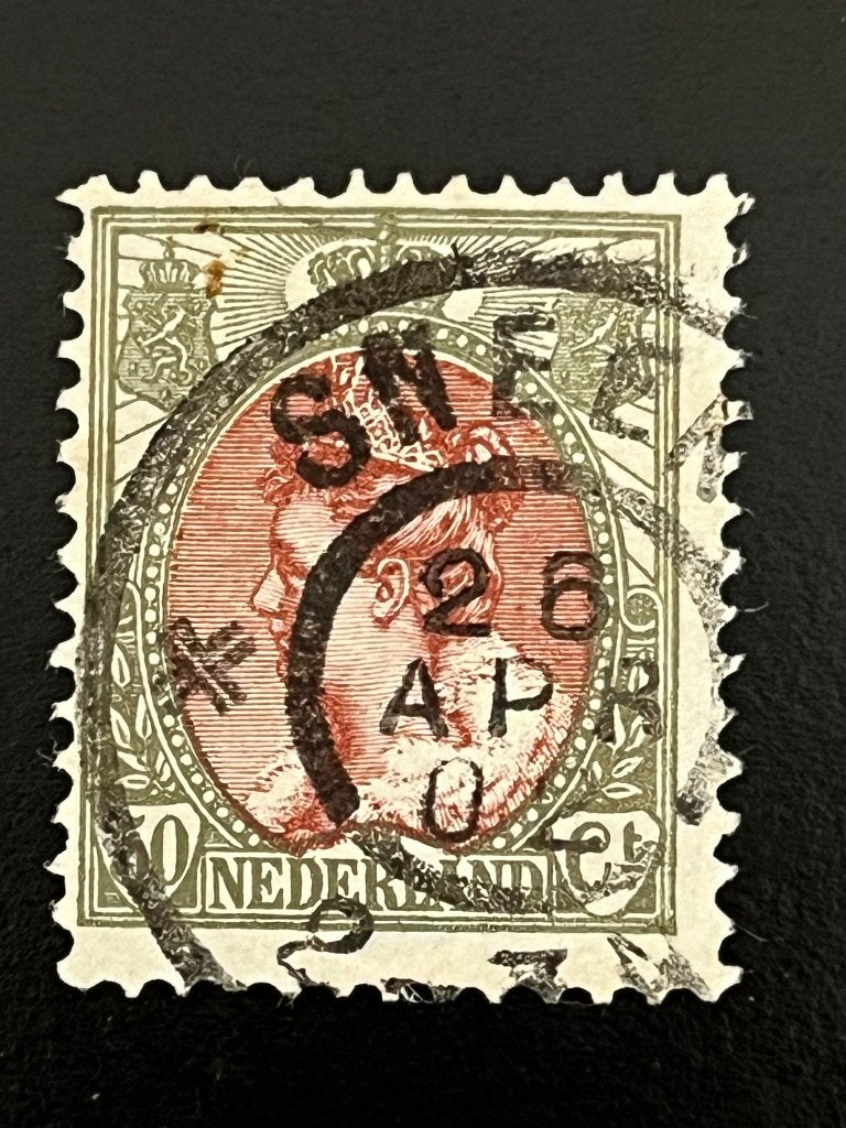 I3-74s Nederland 1899 NVPH 74 - 50 ct stempel Sneek gestempe, Postzegels en Munten, Ophalen of Verzenden, Na 1940, Gestempeld