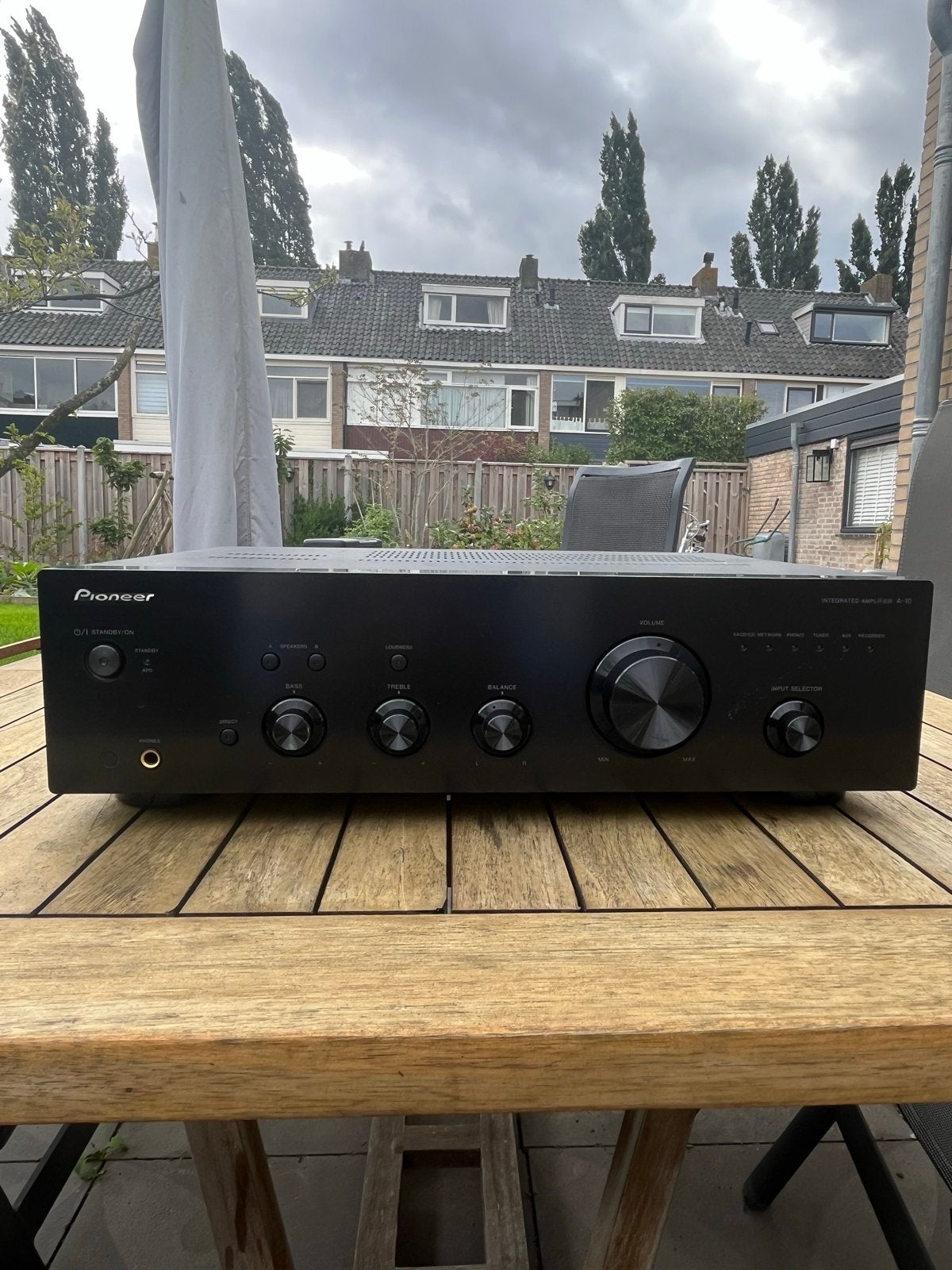 Pioneer A-10 geïntegreerde stereoversterker, Ophalen of Verzenden, Zo goed als nieuw, 60 tot 120 watt, Pioneer