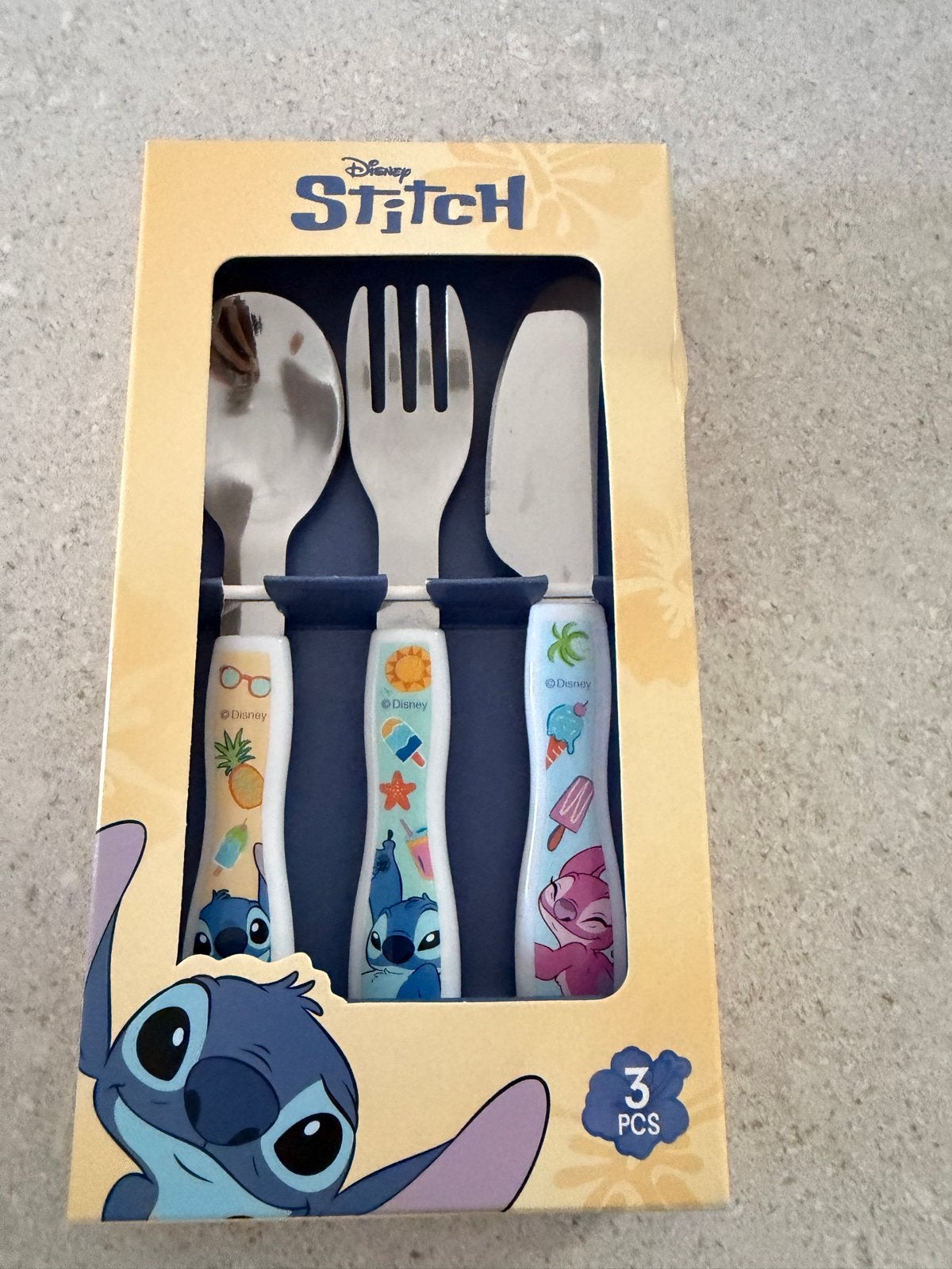 Disney Stitch Bestekset - 3-delig - Kinderbestek, Ophalen of Verzenden, Nieuw