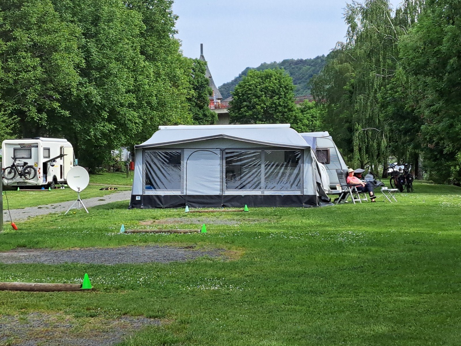 Brand Como voortent maat 13 met aluminium frame, Caravans en Kamperen, Ophalen, Zo goed als nieuw, Ten Cate All Season 240g/m2