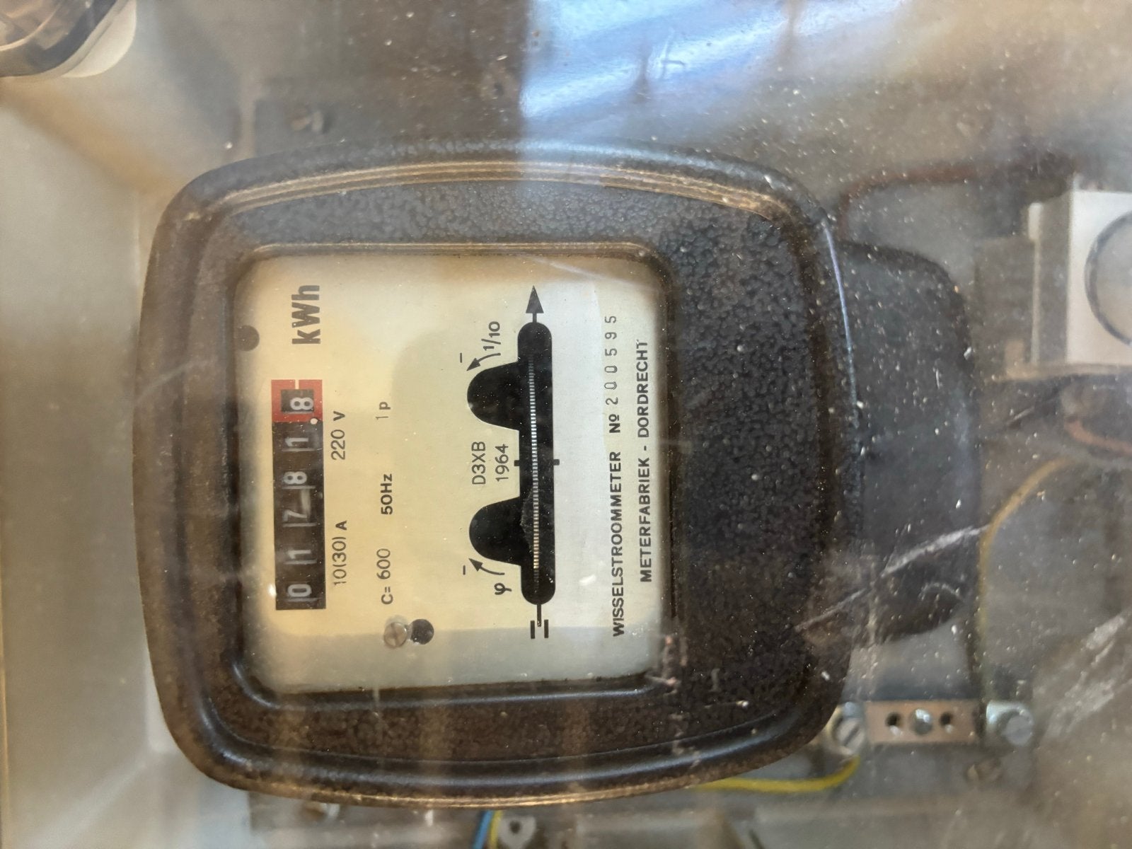 Oude Wisselstroommeter - Meterfabriek Dordrecht 1964, Ophalen, Gebruikt, Overige merken, Overige typen
