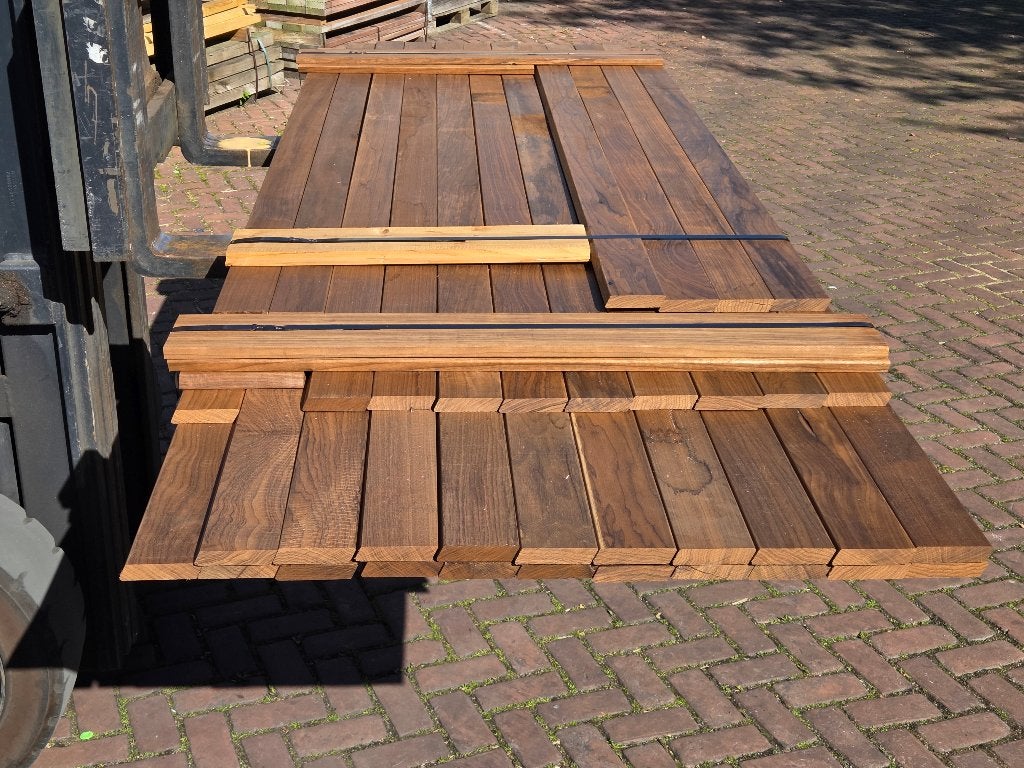 7.8 m2 Rhombus profiel - geschaafd - nr: HP134, Tuin en Terras, Ophalen, Planken, Nieuw, Hardhout