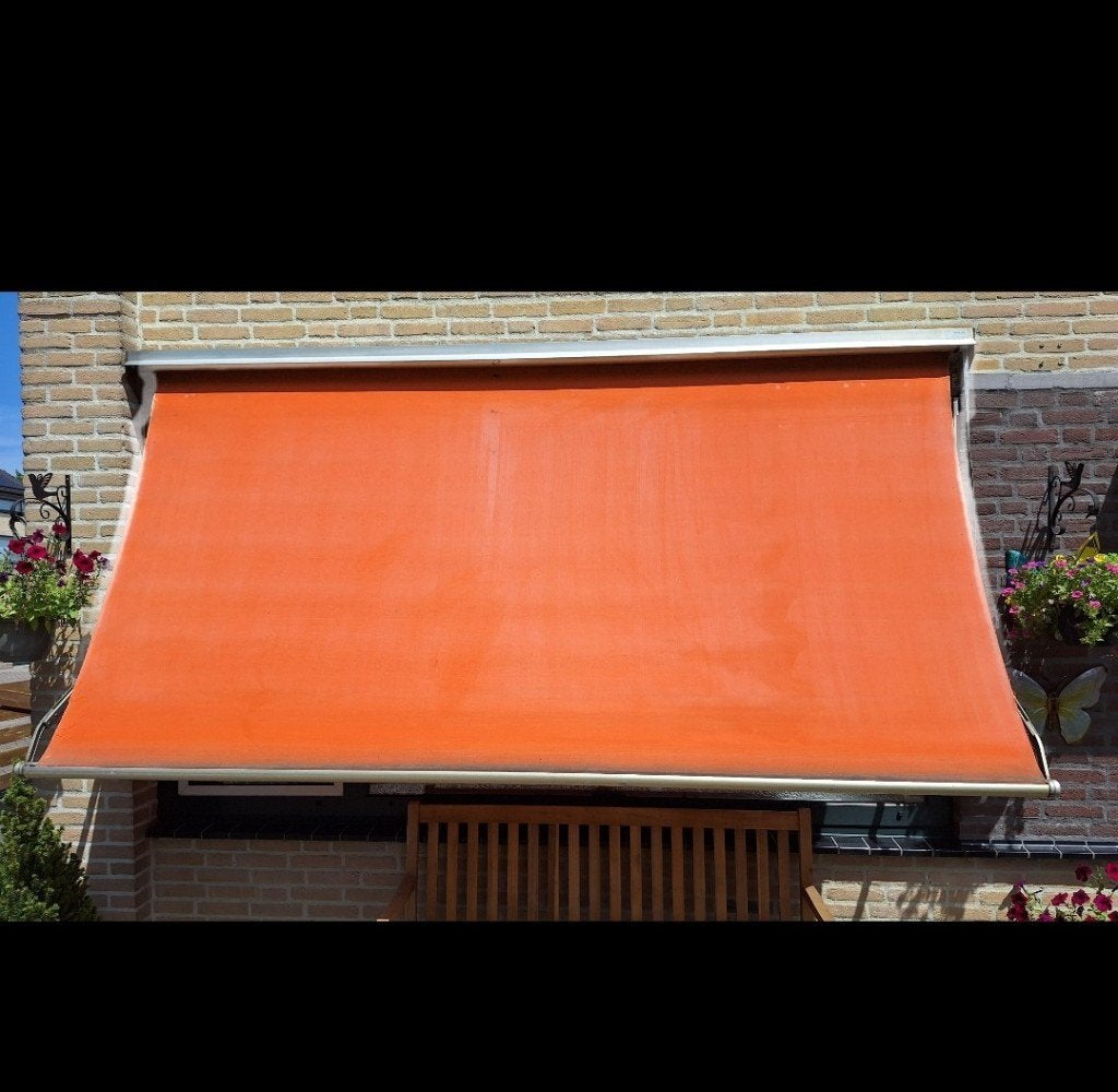 Zonnescherm bieden mag!, Tuin en Terras, Zonneschermen, Ophalen, Gebruikt, 150 tot 300 cm, 250 cm tot 450 cm