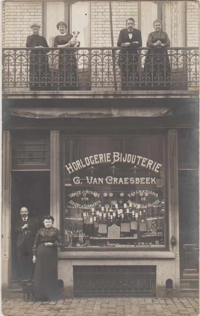 belgie horlogerie bijouterie winkel v craesbeek juwelier etc, Ophalen of Verzenden, 1940 tot 1960, Ongelopen, Ambachten of Beroep