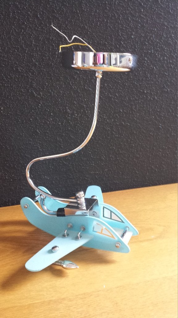 8 nieuwe glazen kinderkamer vliegtuig plafon hanglampen, Ophalen of Verzenden, Nieuw, Minder dan 50 cm