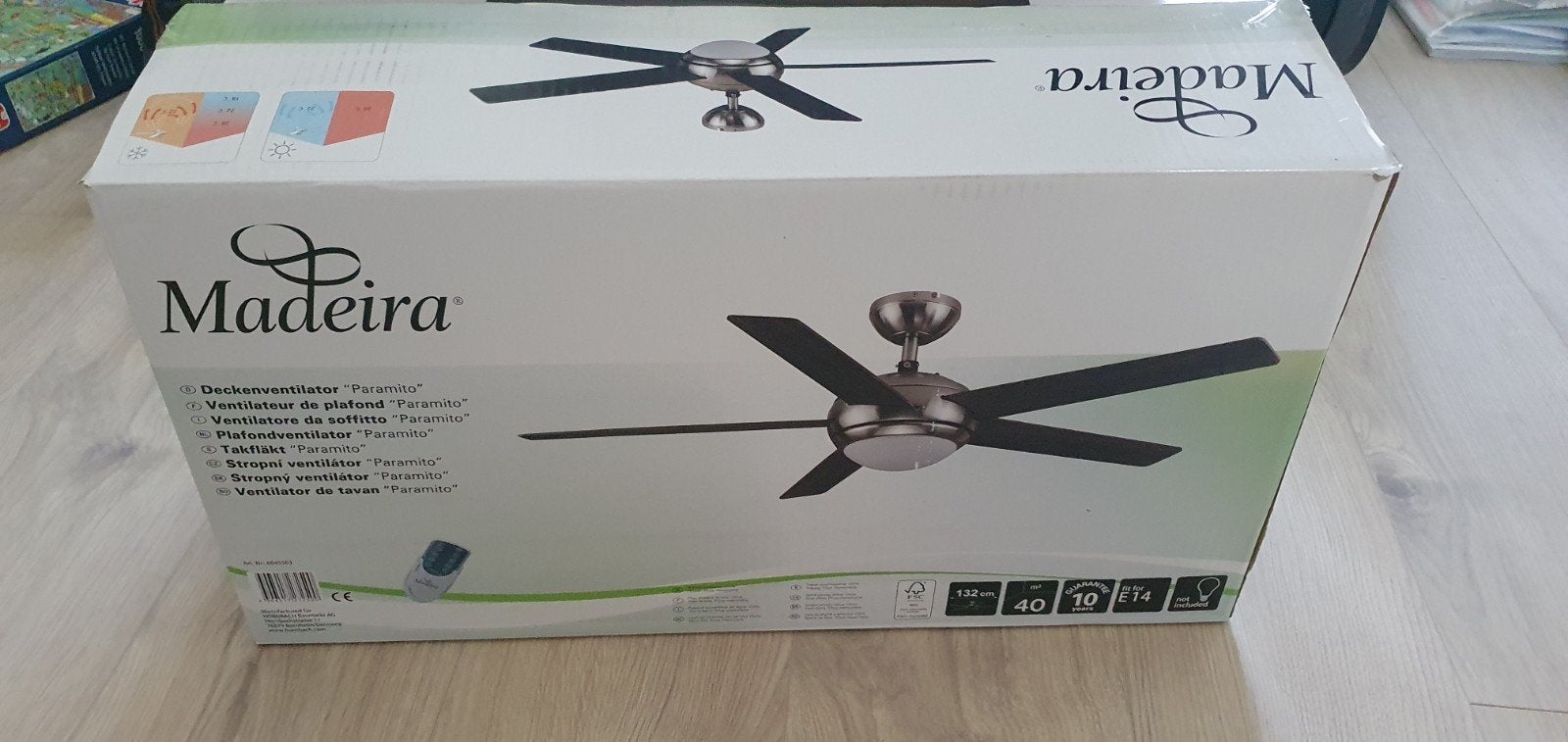 Madeira Plafondventilator met afstandsbediening, Ophalen, Ventilator met afstandsbediening, Nieuw, Plafondventilator
