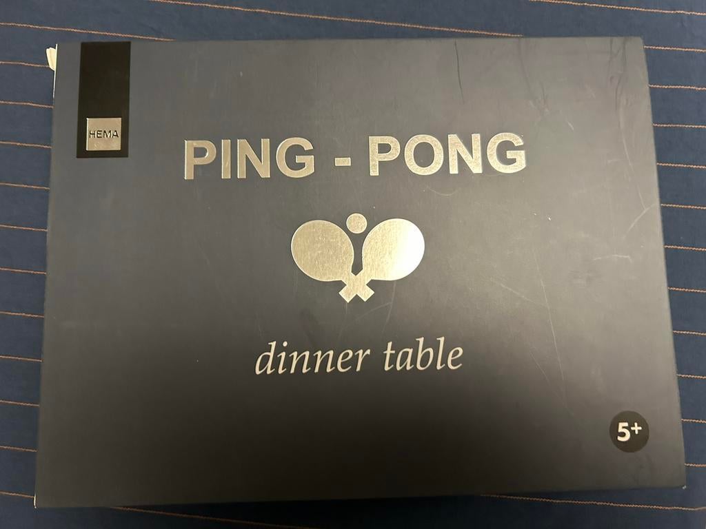 Ping pong dinner table spel, Sport en Fitness, Tafeltennis, Ophalen of Verzenden, Zo goed als nieuw