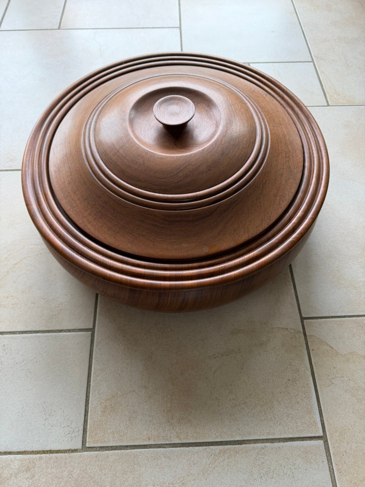 Houten Schaal doorsnee 44cm, Ophalen of Verzenden, Zo goed als nieuw, Overige materialen, Overige typen
