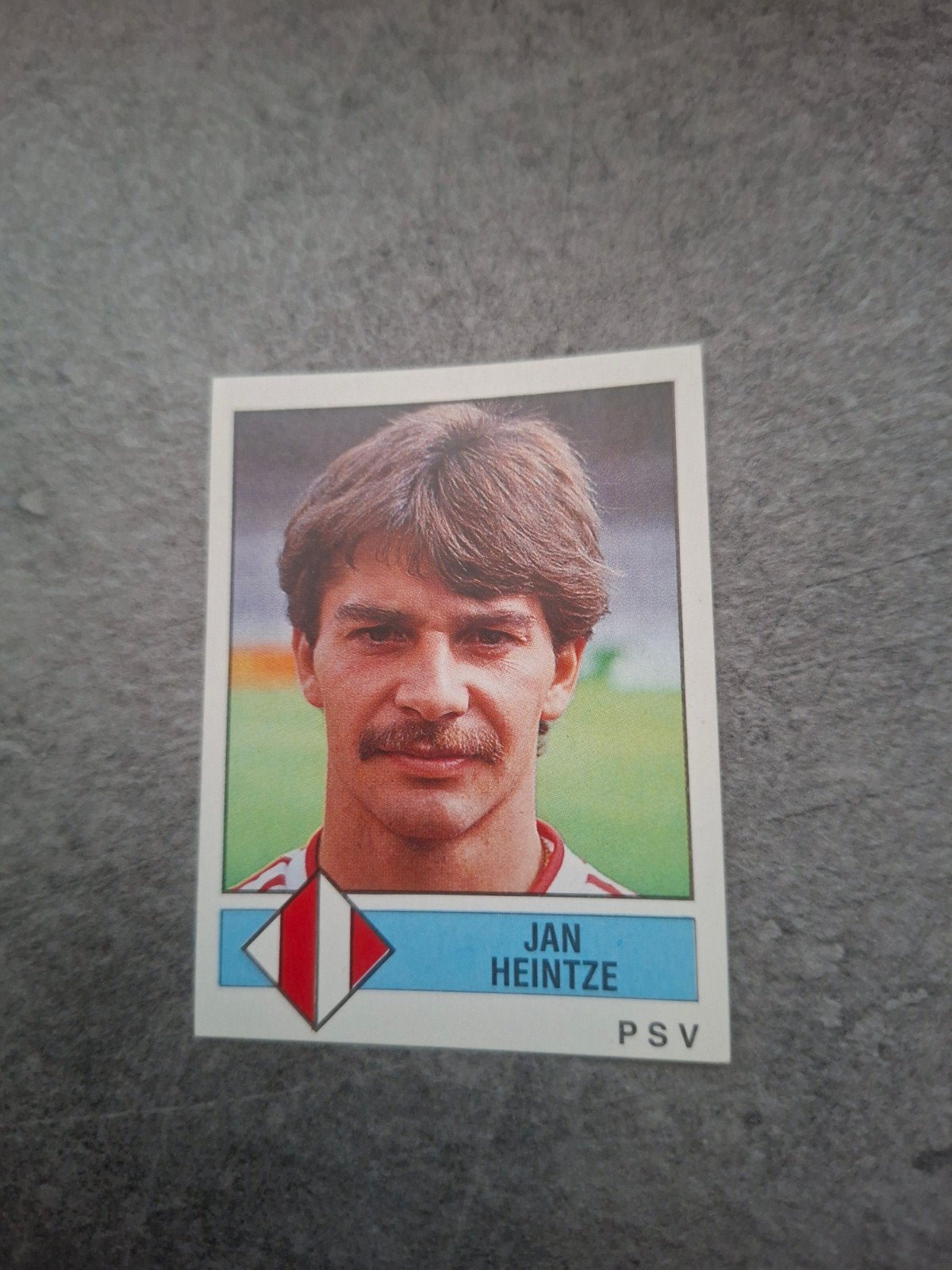 Panini sticker Voetbal 87. Speler Jan Heintze PSV Eindhoven, Ophalen of Verzenden, Zo goed als nieuw, Sticker