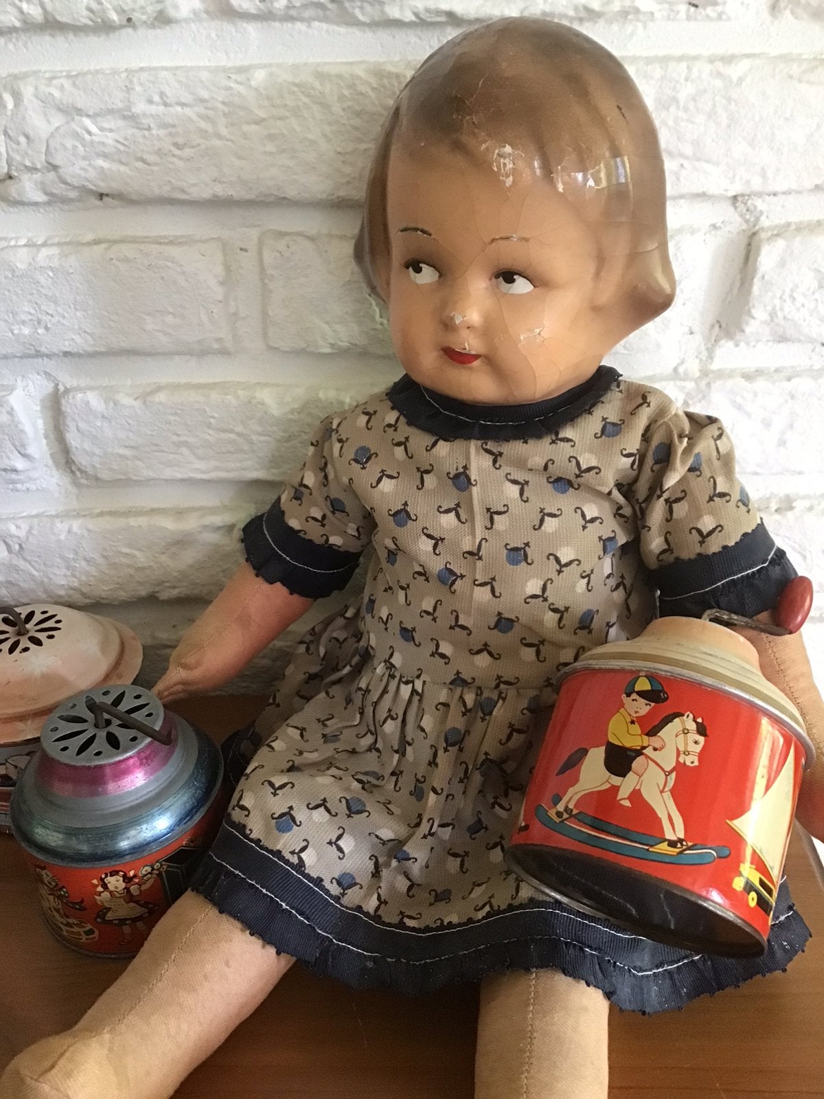 Antieke Blikken Speelgoed DoosjesJaren ‘50 made West Germany, Ophalen of Verzenden