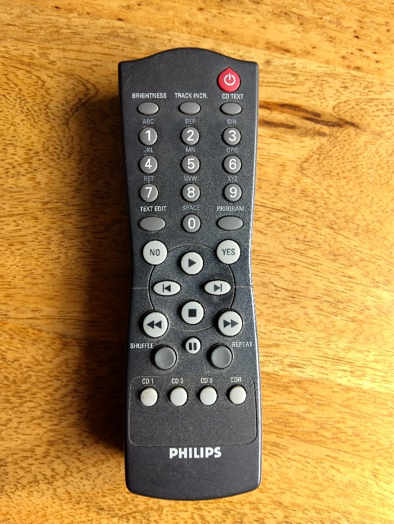 Philips RC283505/01H Afstandsbediening Voor Cd-Recorders, Ophalen of Verzenden, Gebruikt, Origineel