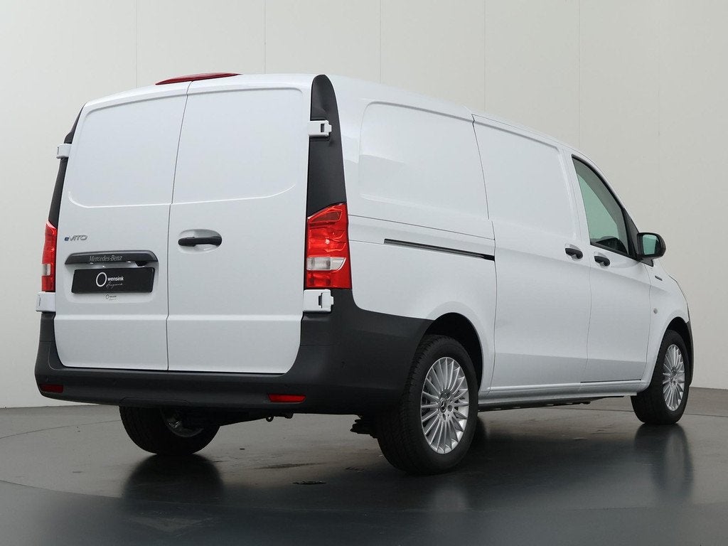 Mercedes-Benz eVito Bestelwagen L2 66 kWh | Schuifdeur links, Auto's, Bestelauto's, Stof, Zwart, 116 pk, Wit
