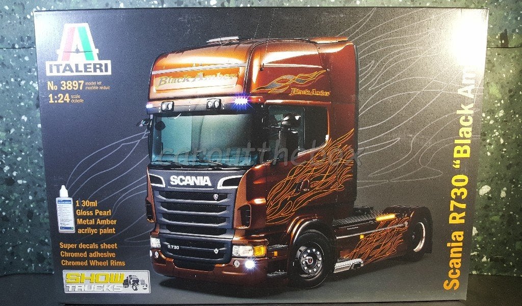 Scania R730 BLACK AMBER 1:24 Italeri, Italeri, Verzenden, Groter dan 1:32, Nieuw