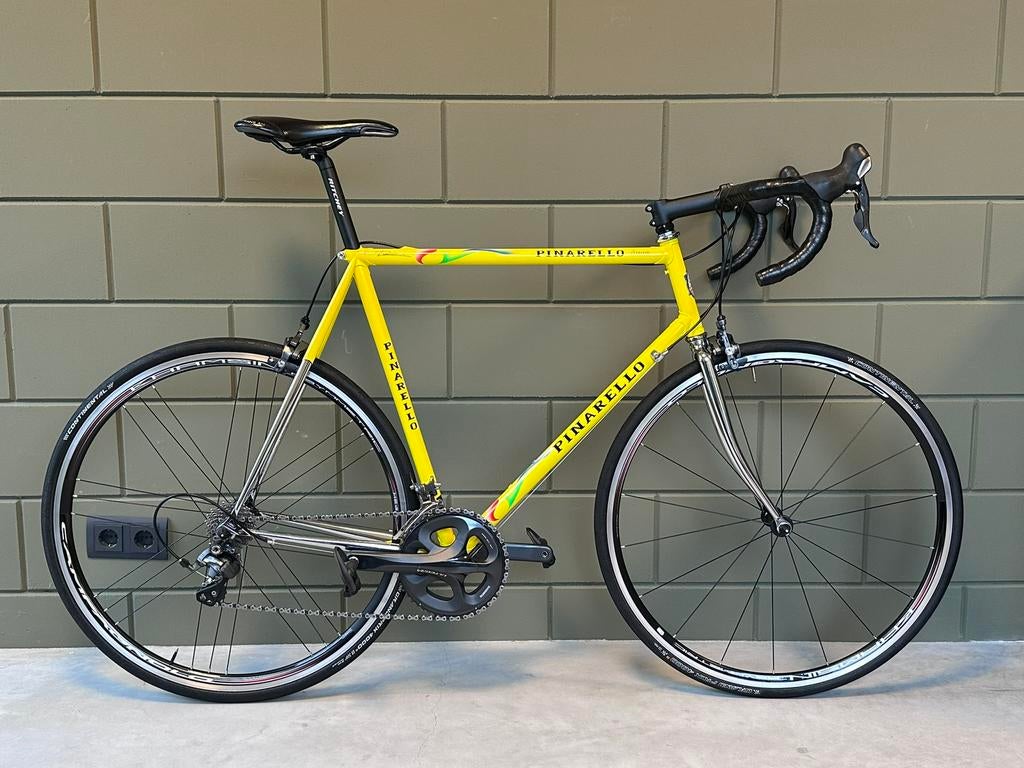 Pinarello Stelvio 60cm vintage in topconditie nieuwe groep, 28 inch, Gebruikt, Staal, Heren