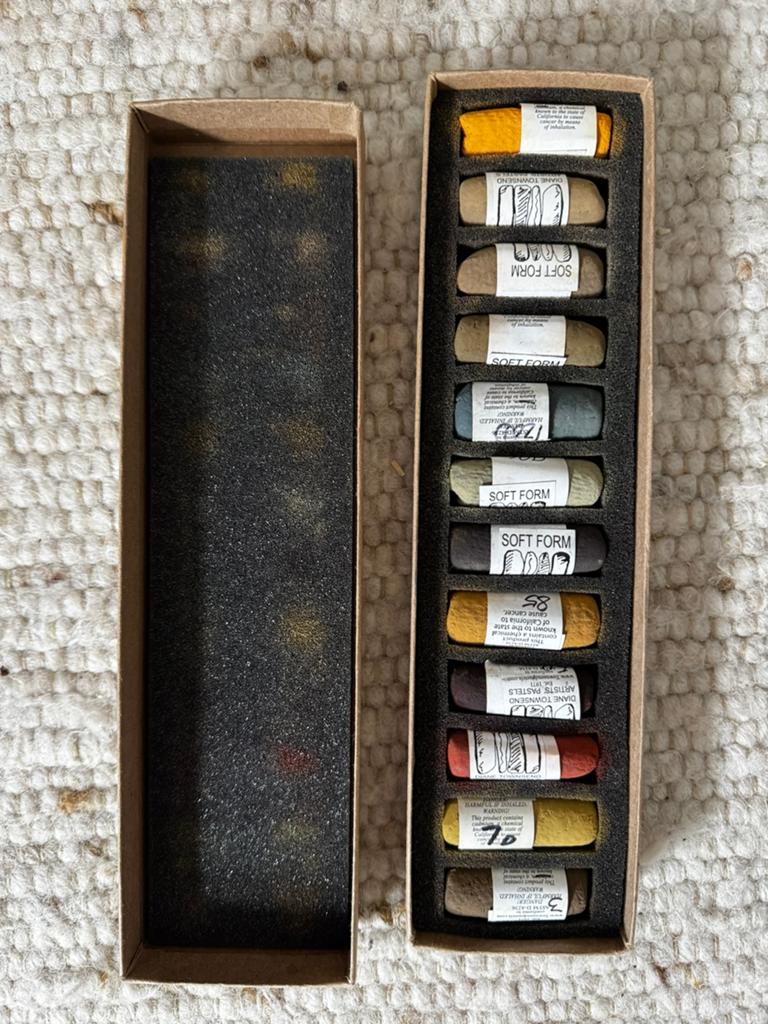 Diane Townsend - Damp Earth - set van 12 pastelkrijtjes, Hobby en Vrije tijd, Schilderen, Ophalen of Verzenden, Zo goed als nieuw