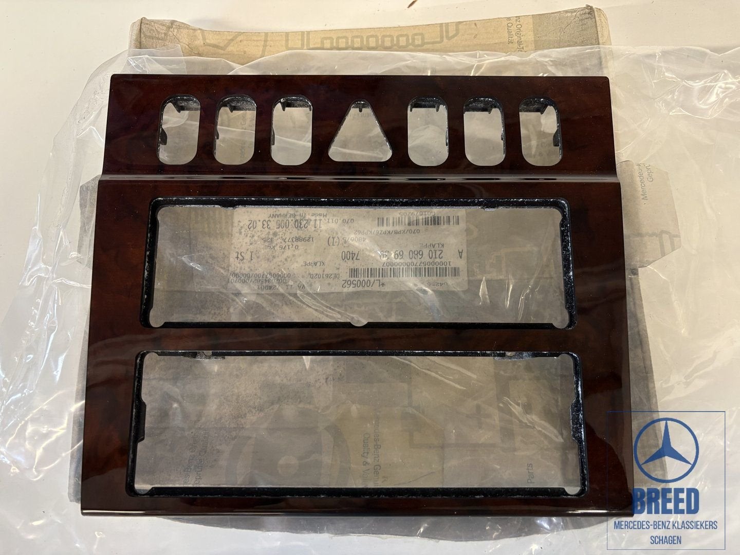 NOS houtpaneel kachelbediening voor Mercedes-Benz W210 E-Kla, -, Nieuw, Ophalen of Verzenden, -
