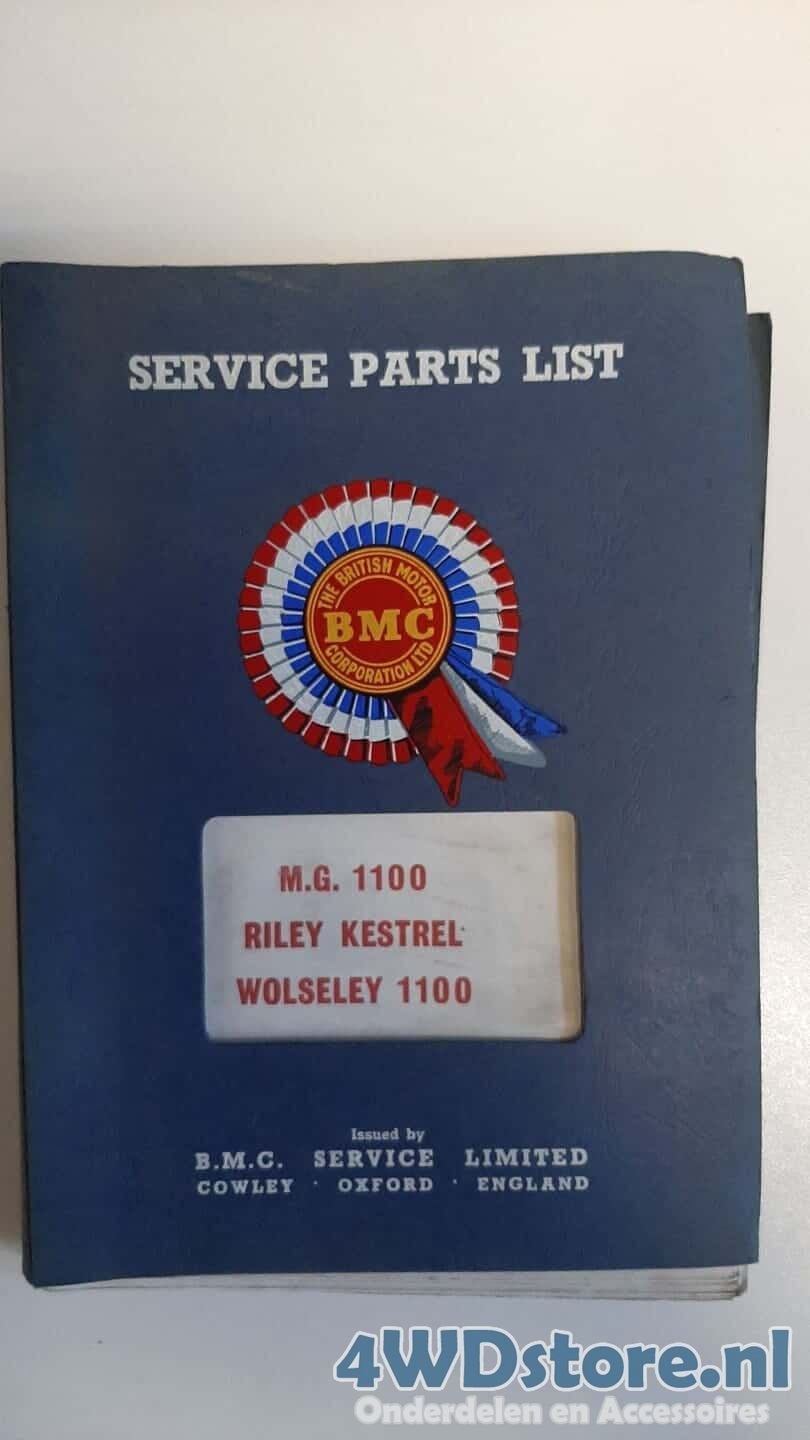 MG 1100, Riley Kestrel, Wolseley 1100 Mechanical Service Par, Ophalen of Verzenden