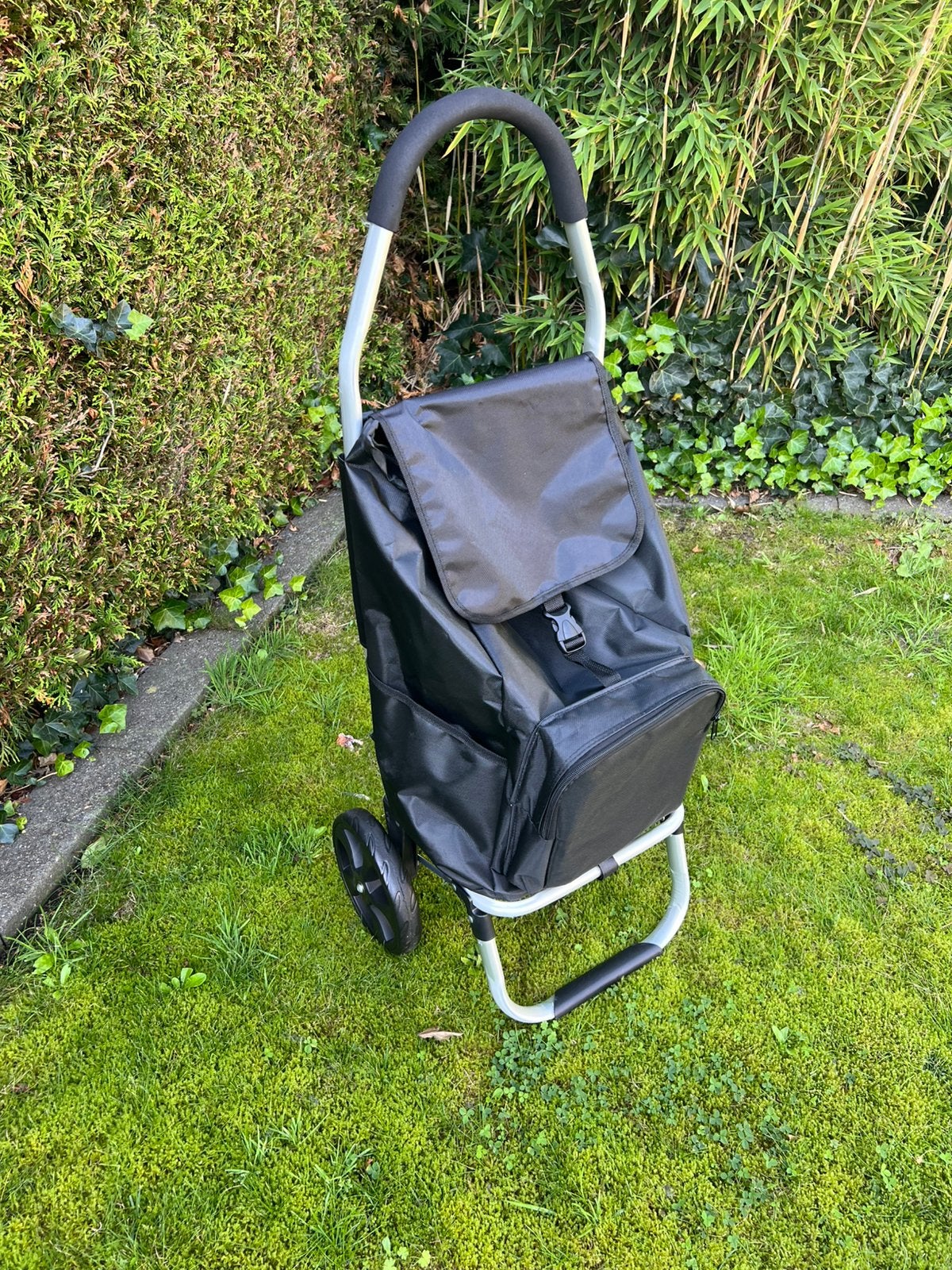 Boodschappen kar reis tas bagage kar op 2 wielen als nieuw‼️, Ophalen, Zo goed als nieuw, Zwart, 30 cm of meer
