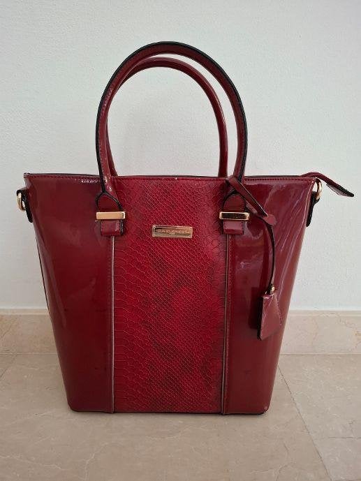 Schoudertas van David Jones, Sieraden, Tassen en Uiterlijk, Tassen | Damestassen, Zo goed als nieuw, Handtas, Rood, Ophalen of Verzenden