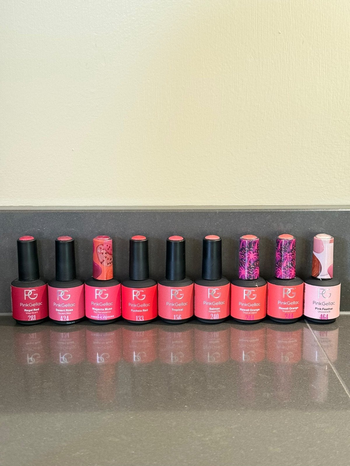 Pink gellac + nail prep, base coat en top coat, Overige kleuren, Ophalen of Verzenden, Zo goed als nieuw, Handen en Nagels