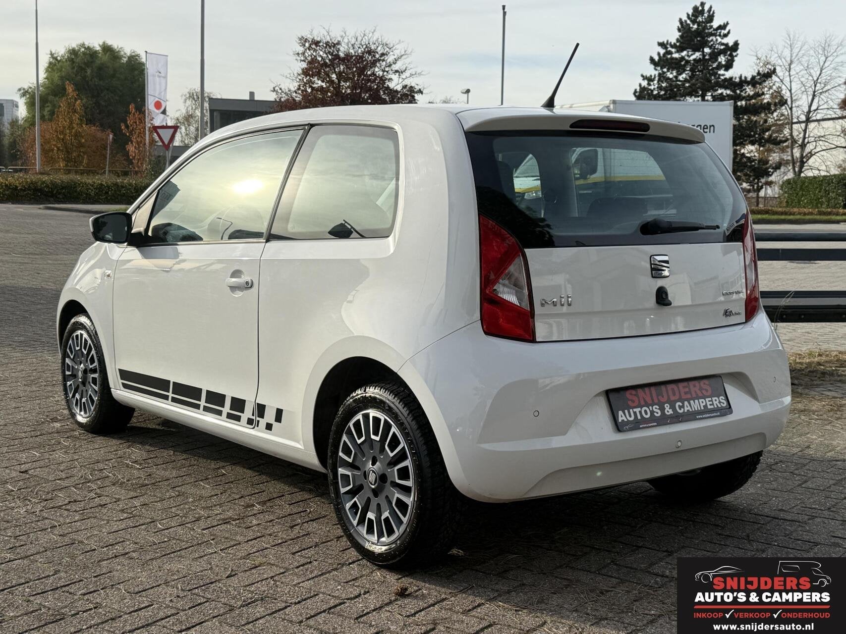 Seat Mii 1.0 Sport EcoFuel,super zuinig autorijden, Auto's, Voorwielaandrijving, Stof, Gebruikt, Zwart