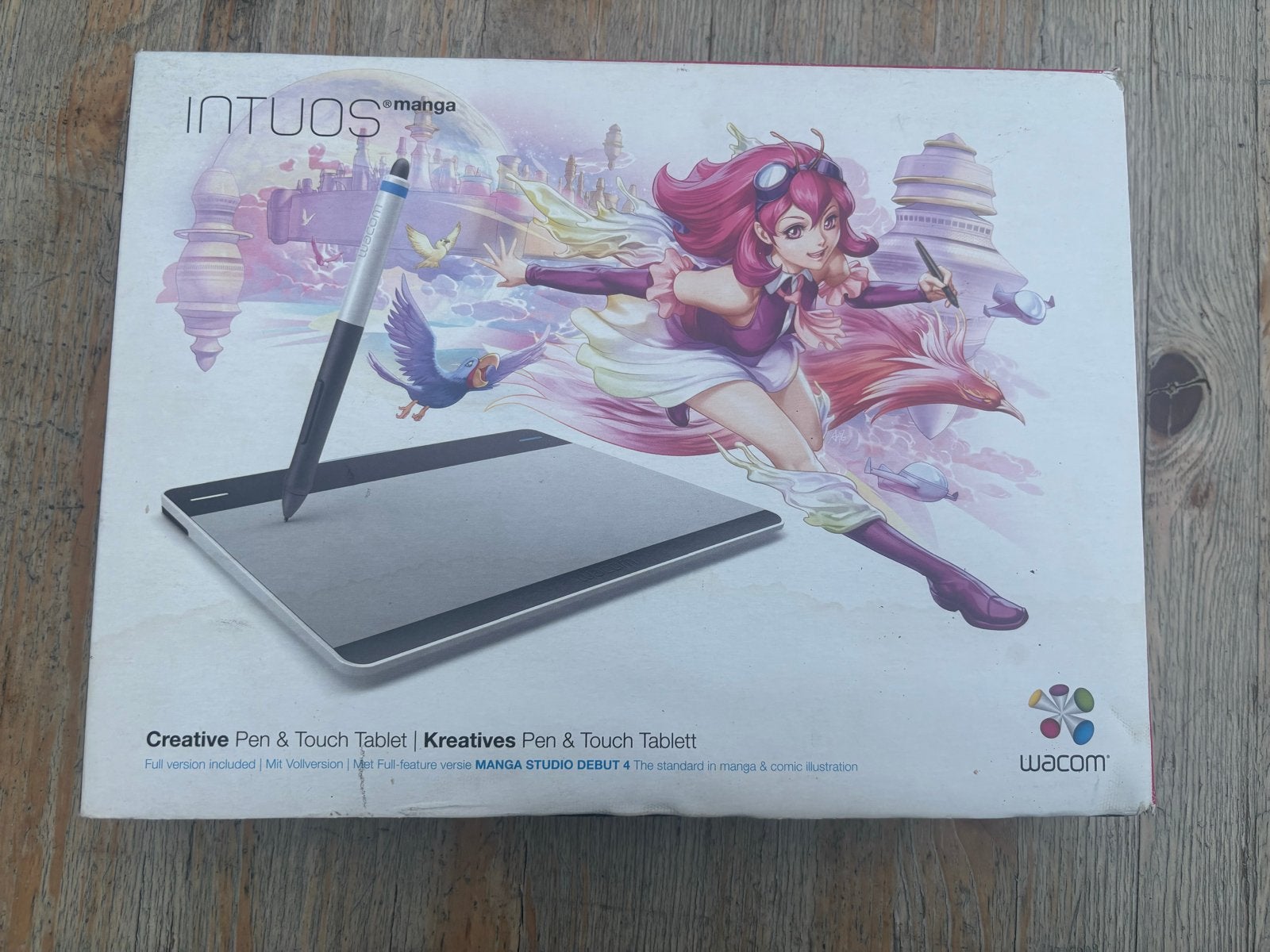 Wacom Intuos Manga CTH-480/S Pen & Touch Tablet, Computers en Software, Tekentablets, Ophalen of Verzenden, Multi-touch, Zo goed als nieuw