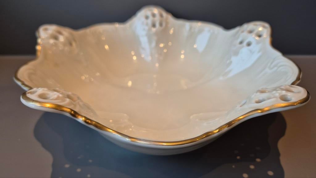 Rosenthal Moliere porseleinen schaal met goudkleurige rand, Ophalen of Verzenden