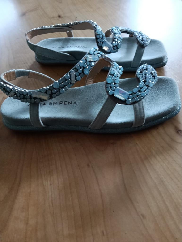 Alma en pena sandalen nieuw., Blauw, Nieuw, Alma en pena, Sandalen of Muiltjes