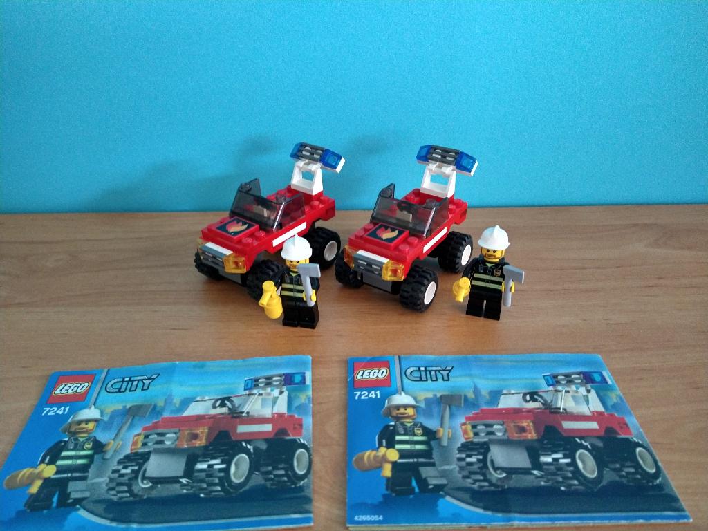 Lego city brandweer Fire Chief 4x4 brandweerman 7241, Compleet, City, Lego, Ophalen of Verzenden