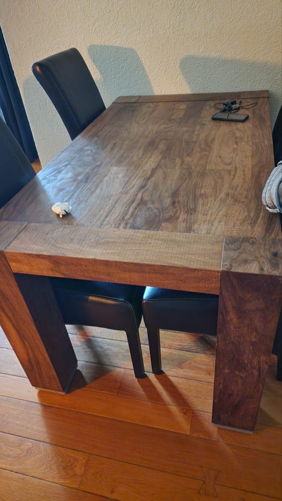Koloniale Teak Houten Eettafel 160x100 cm - Z.G.A.N., Koloniaal, Teakhout, Zo goed als nieuw, 150 tot 200 cm