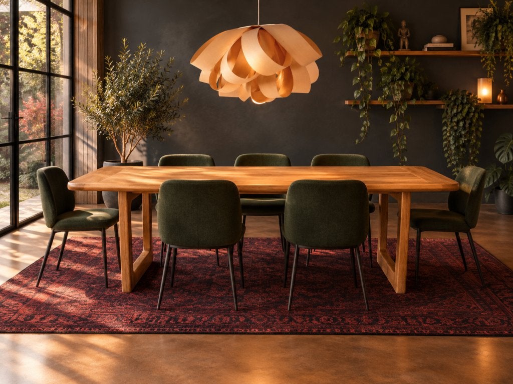 Lange massief eikenhouten tafel, gerecycled hout, Huis en Inrichting, 100 tot 150 cm, Eikenhout, Ophalen of Verzenden, Vijf personen of meer