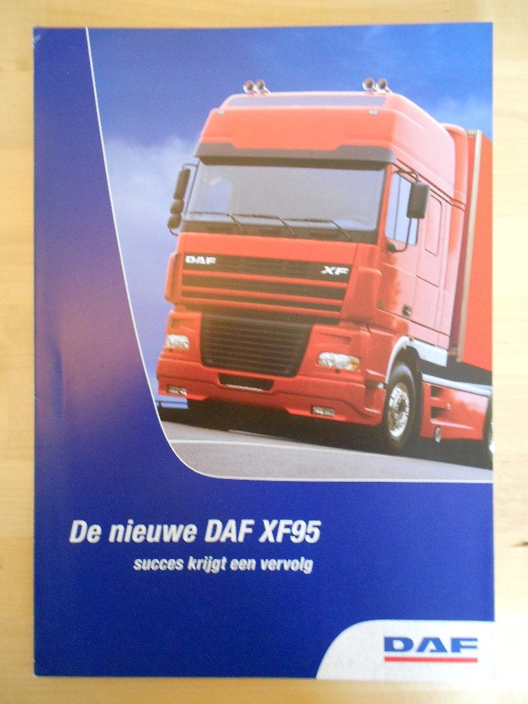 DAF XF 95 Brochure 2002 XF95, Ophalen of Verzenden, Zo goed als nieuw, Overige merken, DAF
