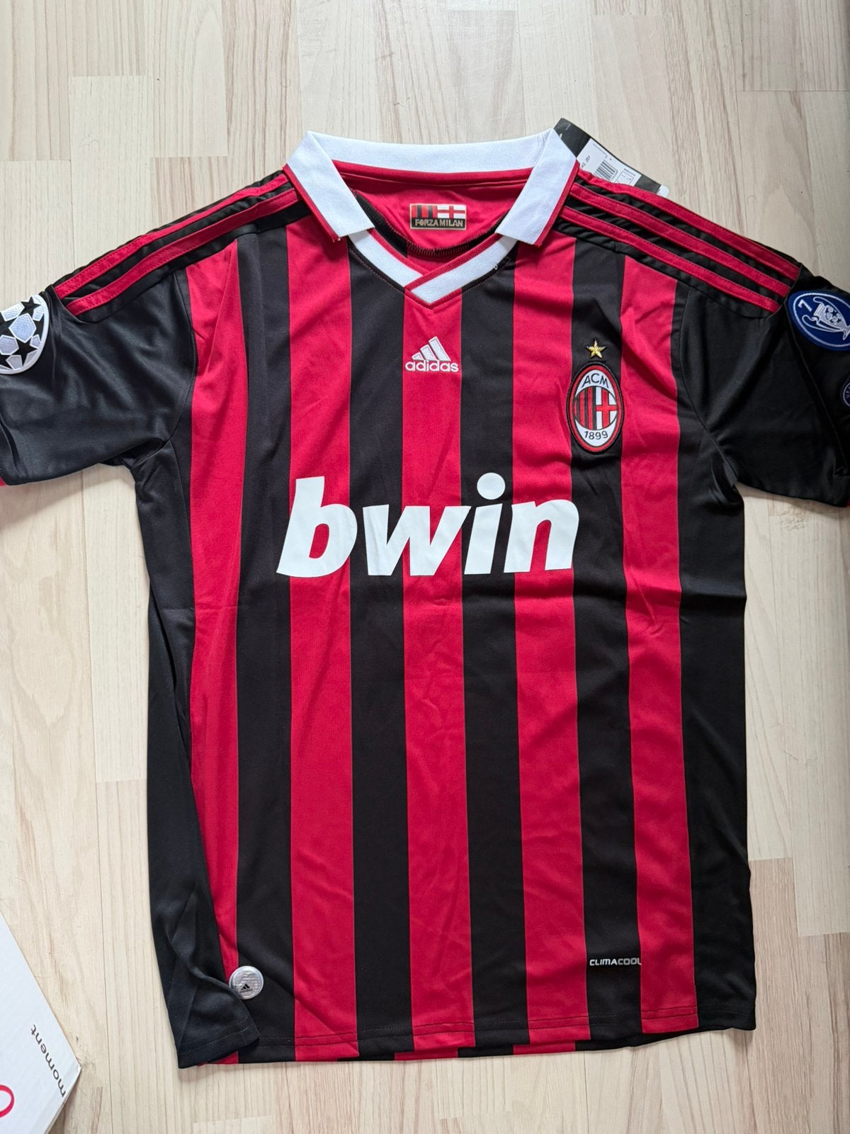 Ac Milan Ronaldinho 2009/2010 retro UCL, Sport en Fitness, Voetbal, Ophalen of Verzenden, Nieuw, Shirt